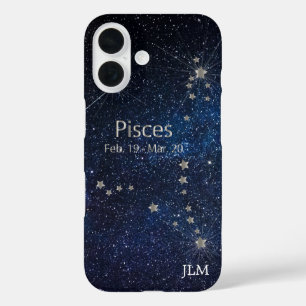 Coque Pour iPhone 16 Poissons - Signe du zodiaque