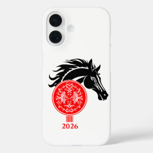 Coque Pour iPhone 16 Poissons x Année du Cheval 2026