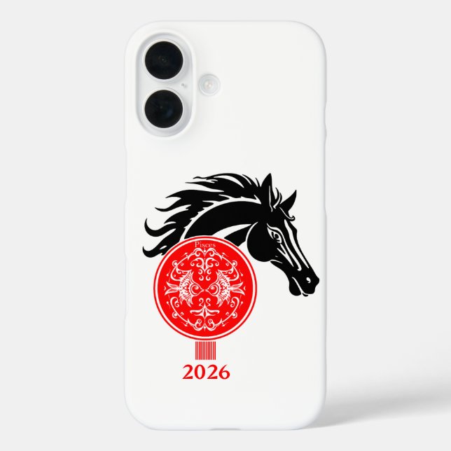 Coques Case-Mate iPhone Poissons x Année du Cheval 2026 (Verso)