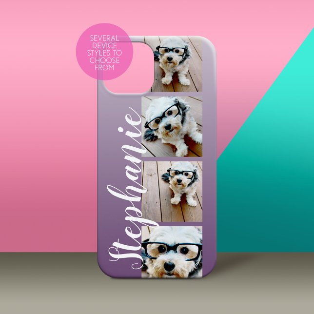 Coques Case-Mate iPhone Police manuscrite Ombre 4 Photos — PEUT MODIFIER L (Personalized Phone Case - Many Device Styles to Choose From)