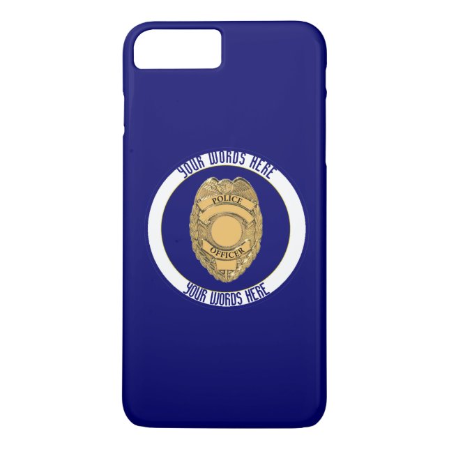Coques Case-Mate iPhone Police Officier Bouclier d'insigne personnalisé (Dos)