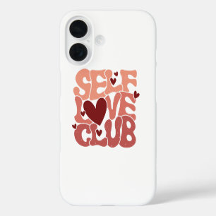 Coque Pour iPhone 16 Police ondulée des années 70 "Club de l'amour de s
