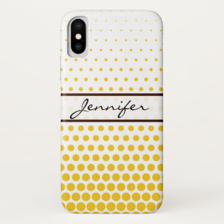 Case-Mate iPhone Case Polka de citron profond point élégant blanc modern