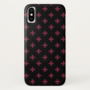 Case-Mate iPhone Case Polka de mûre croise sur le noir