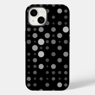 Coque Case-Mate iPhone Polka Dot 01X.Ombre grise BBG noir