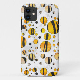 Case-Mate iPhone Case Polka Dot Tiger noir et orange