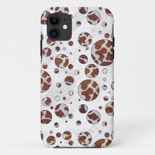 Coque Case-Mate Pour iPhone Polka Dot Vache Brown et blanche