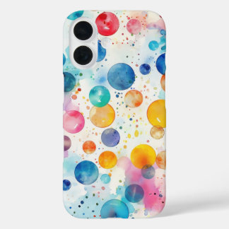 Coque Pour iPhone 16 Polka Dot Watercolor