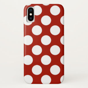 Case-Mate iPhone Case Polkadot rouge et blanc