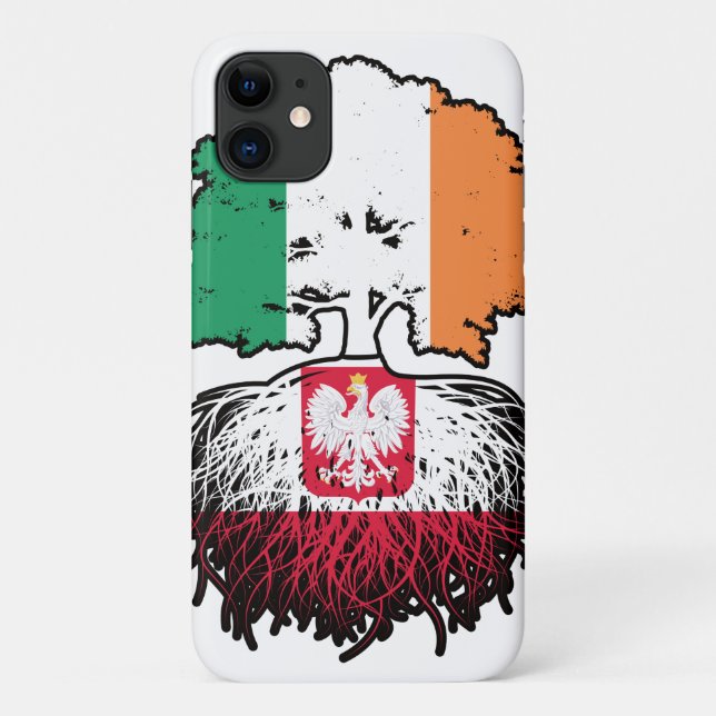 Coques Case-Mate iPhone Pologne Pologne Irlande Irlande Arbre drapeau (Dos)