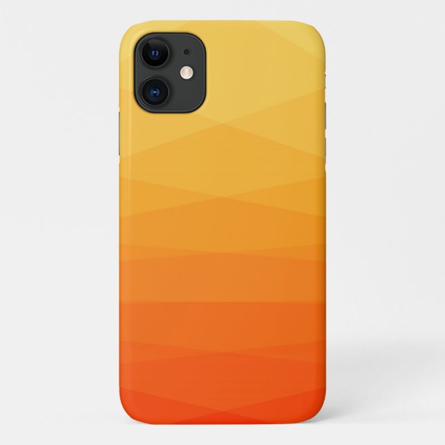 Coques Case-Mate iPhone Polygonal Jaune Et Orange (Dos)