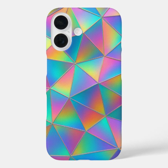 Coques Case-Mate iPhone Polygone iridescent (Verso)