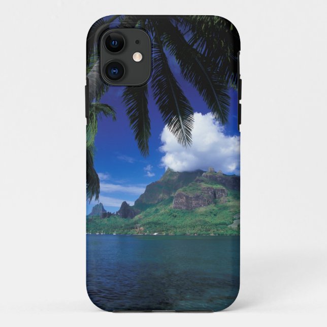 Coques Case-Mate iPhone Polynésie française, Moorea. Baie de Cook. Vert (Dos)