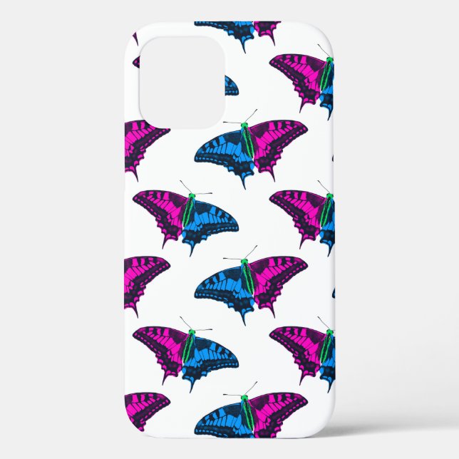 Coques Case-Mate iPhone Polysexual Pride Flag Swallowtail Butterfly (Verso)