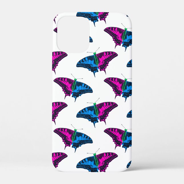 Coques Case-Mate iPhone Polysexual Pride Flag Swallowtail Butterfly (Verso)