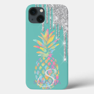 Case-Mate iPhone Case Pomme verte ananas menthe aux gouttes de paillette