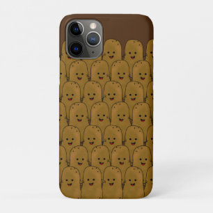 Case-Mate iPhone Case Pommes de terre marrons joyeuses en groupe