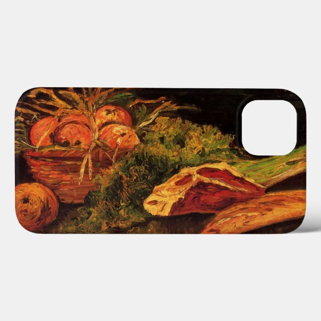 Coques Case-Mate iPhone Pommes, Viande et rouleau par Vincent van Gogh (Verso (horizontal))