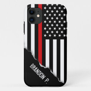 Etui iPhone Case-Mate Pompier Styled arraché drapeau américain Personnal
