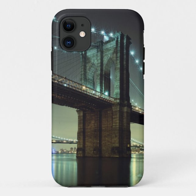Coques Case-Mate iPhone Pont de Brooklyn au pont de Manhattan de nuit (Dos)