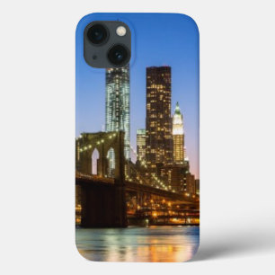 Etui iPhone Case-Mate Pont de Manhattan et de Brooklyn au crépuscule