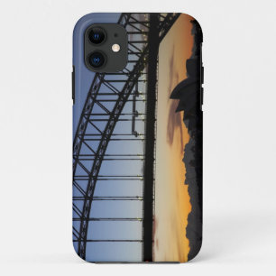Coque iPhone 11 Pont de Sydney Harbour et Opéra de Sydney à 2 heur