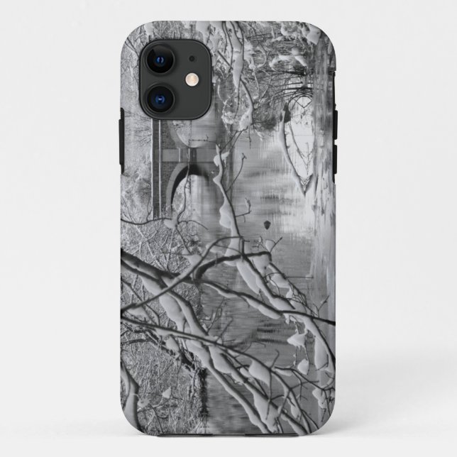 Coques Case-Mate iPhone Pont de voûte au-dessus de rivière congelée en (Dos)