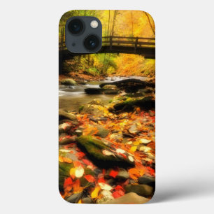 Case-Mate iPhone Case Pont en bois et crique dans l'automne