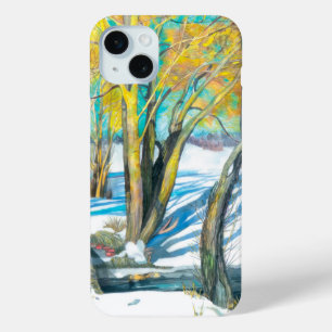 Coque Case-Mate iPhone pont en hiver Aquarelle