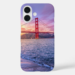 Coque Pour iPhone 16 Pont Golden Gate, monument célèbre,