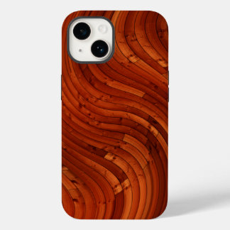 Coque Case-Mate iPhone Pont Soleil - Pin Rouge En Bois