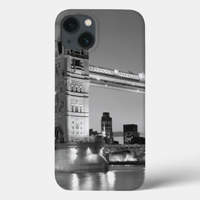Coques Case-Mate iPhone Pont Tour de Londres blanc noir (Verso)