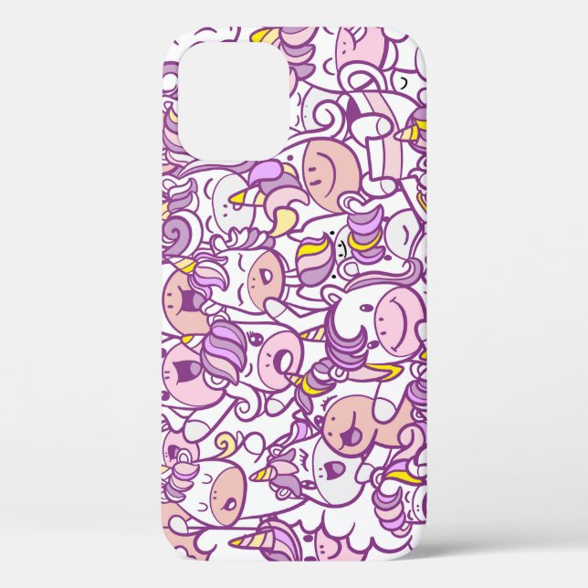 Coques Case-Mate iPhone Pony Unicorn mignon : Collection de Doodles magiqu (Verso)