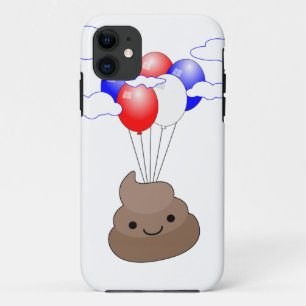 Coque Case-Mate iPhone Poo Emoji Voler Avec Ballons