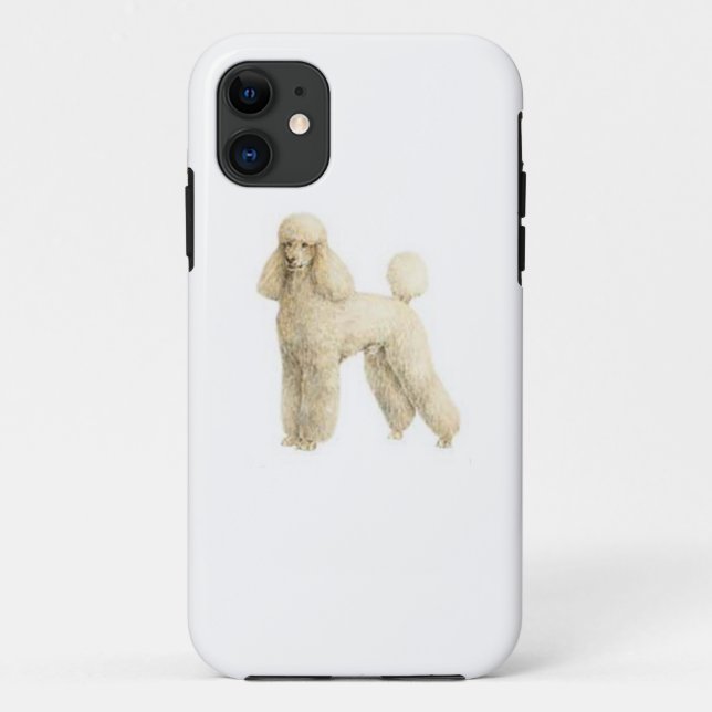 Coques Case-Mate iPhone Poodle — Clip de chiot (Dos)