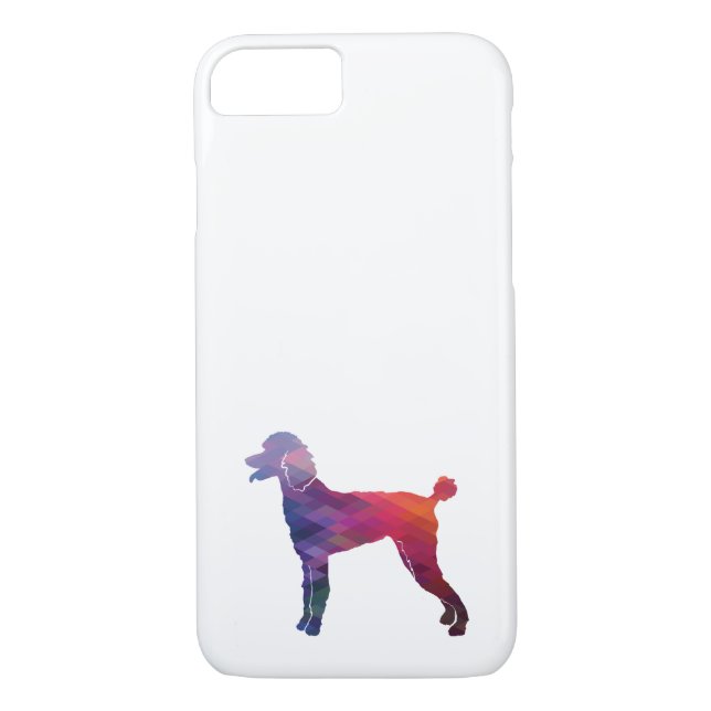 Coques Case-Mate iPhone Poodle Geo Silhouette violet (Dos)