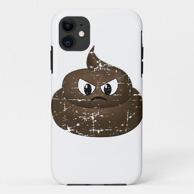 Coques Case-Mate iPhone Poop de dessin en colère (Dos)
