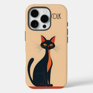 Coque iPhone 16 Pro Pop Art Black Cat
