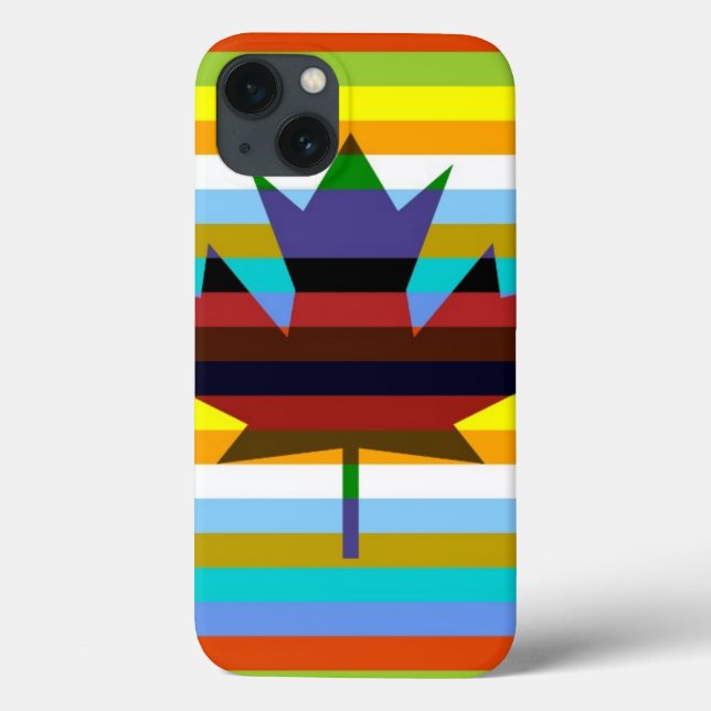 Coques Case-Mate iPhone Pop Art Canada Maple Leaf (Verso)