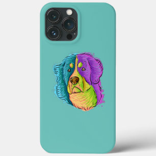 Case-Mate iPhone Case Pop Art coloré Portrait Bernese Mountain Dog