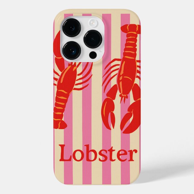 Coques Case-Mate iPhone Pop de homard Gras Crustacés sur les bandes de bon (Verso)