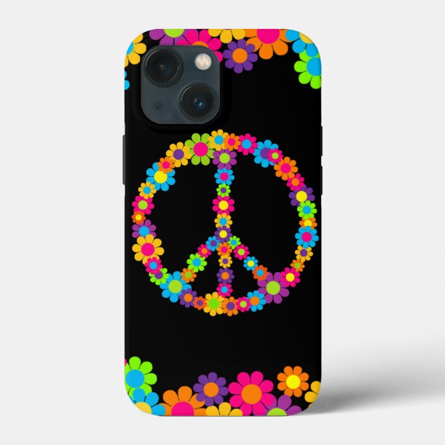 Coques Case-Mate iPhone Pop Flower Power Peace (Verso)