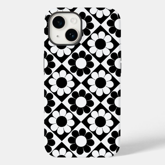 Coques Case-Mate iPhone Pop flower Power Squares (Verso)