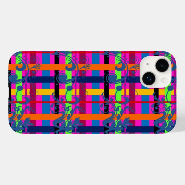 Coques Case-Mate iPhone Pop Plaid (Verso (horizontal))