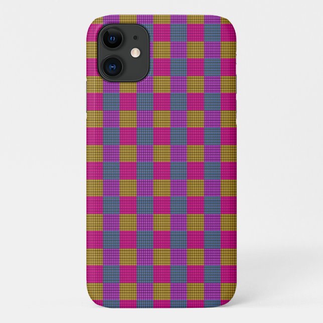 Coques Case-Mate iPhone Pop Tartan rose Bubblegum, (Dos)