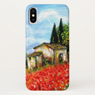 Etui iPhone Case-Mate POPIES EN TOSCANE / Paysage avec champs de fleurs