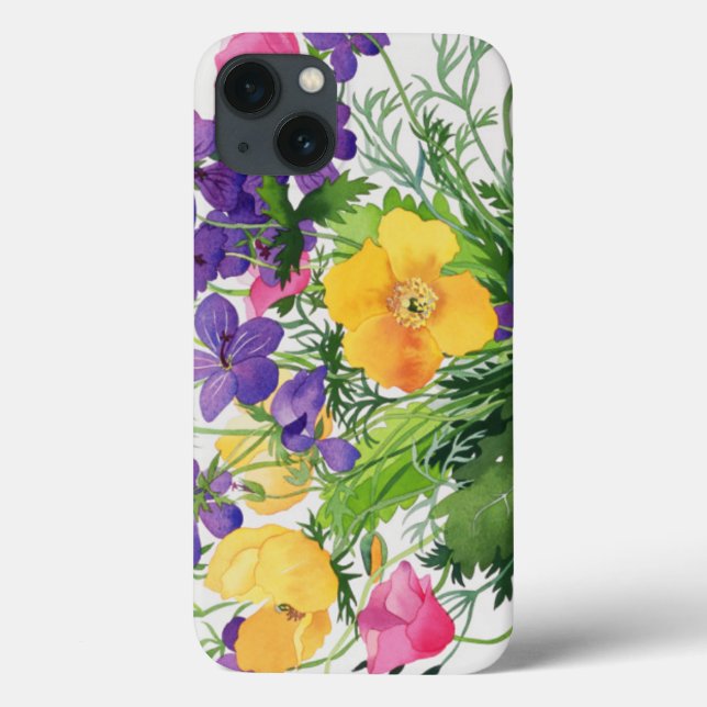 Coques Case-Mate iPhone Poppies and Geraniums (Verso)