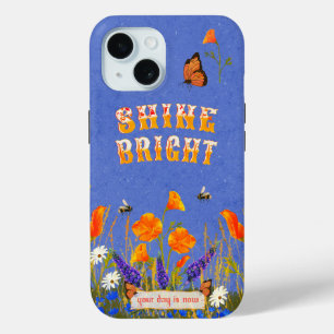 Coque Case-Mate iPhone Poppies Fleurs sauvages florales Papillons Inspira