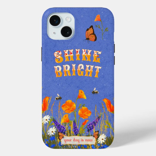 Coques Case-Mate iPhone Poppies Fleurs sauvages florales Papillons Inspira (Verso)