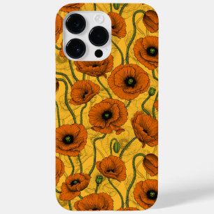 Coque Case-Mate iPhone Poppies orange